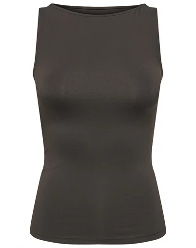 Only - Onlea Boatneck Top - Chocolate Torte